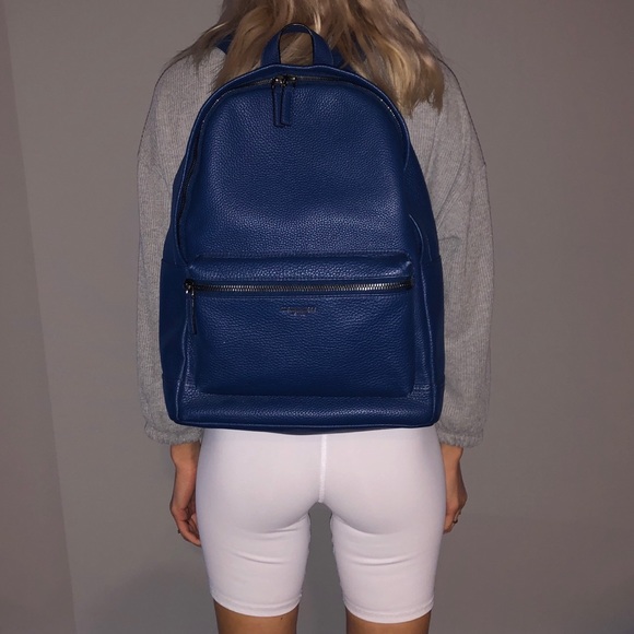 Micheal Kors Blue Leather Backpack main image 11